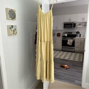 Sundry Yellow Midi Dress